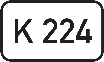 Straßenschild Kreisstraße K 224