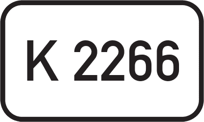 Straßenschild Kreisstraße K 2266