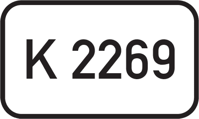 Straßenschild Kreisstraße K 2269