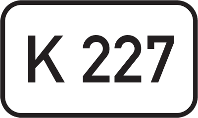 Straßenschild Kreisstraße K 227