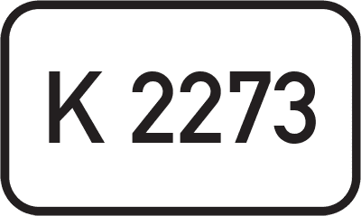 Straßenschild Kreisstraße K 2273