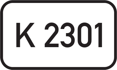 Straßenschild Kreisstraße K 2301