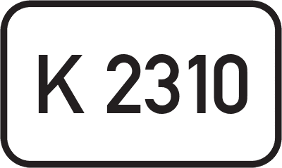 Straßenschild Kreisstraße K 2310
