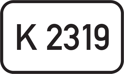 Straßenschild Kreisstraße K 2319