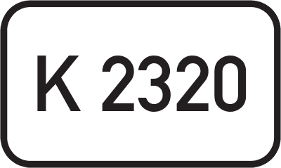Straßenschild Kreisstraße K 2320