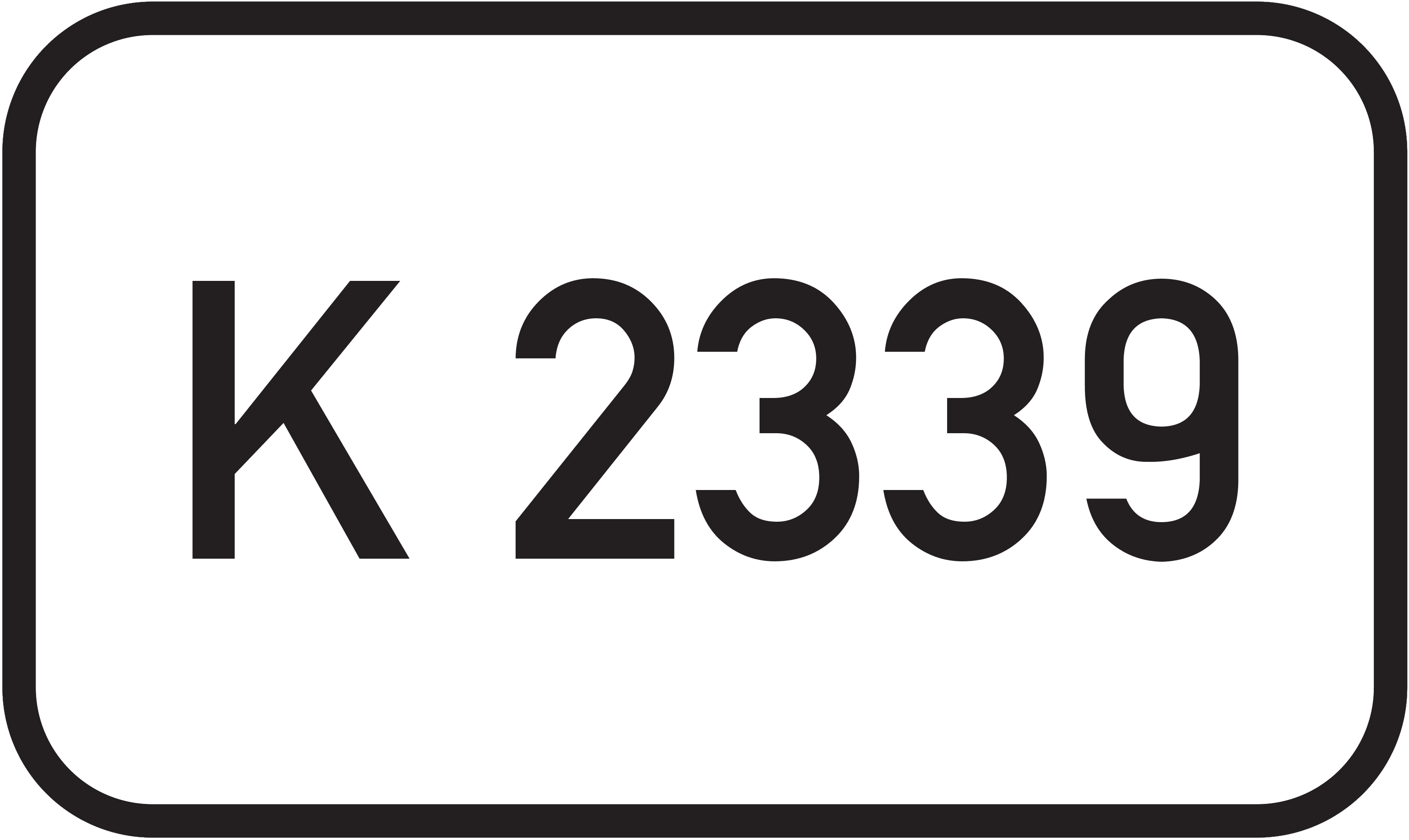 Straßenschild Kreisstraße K 2339