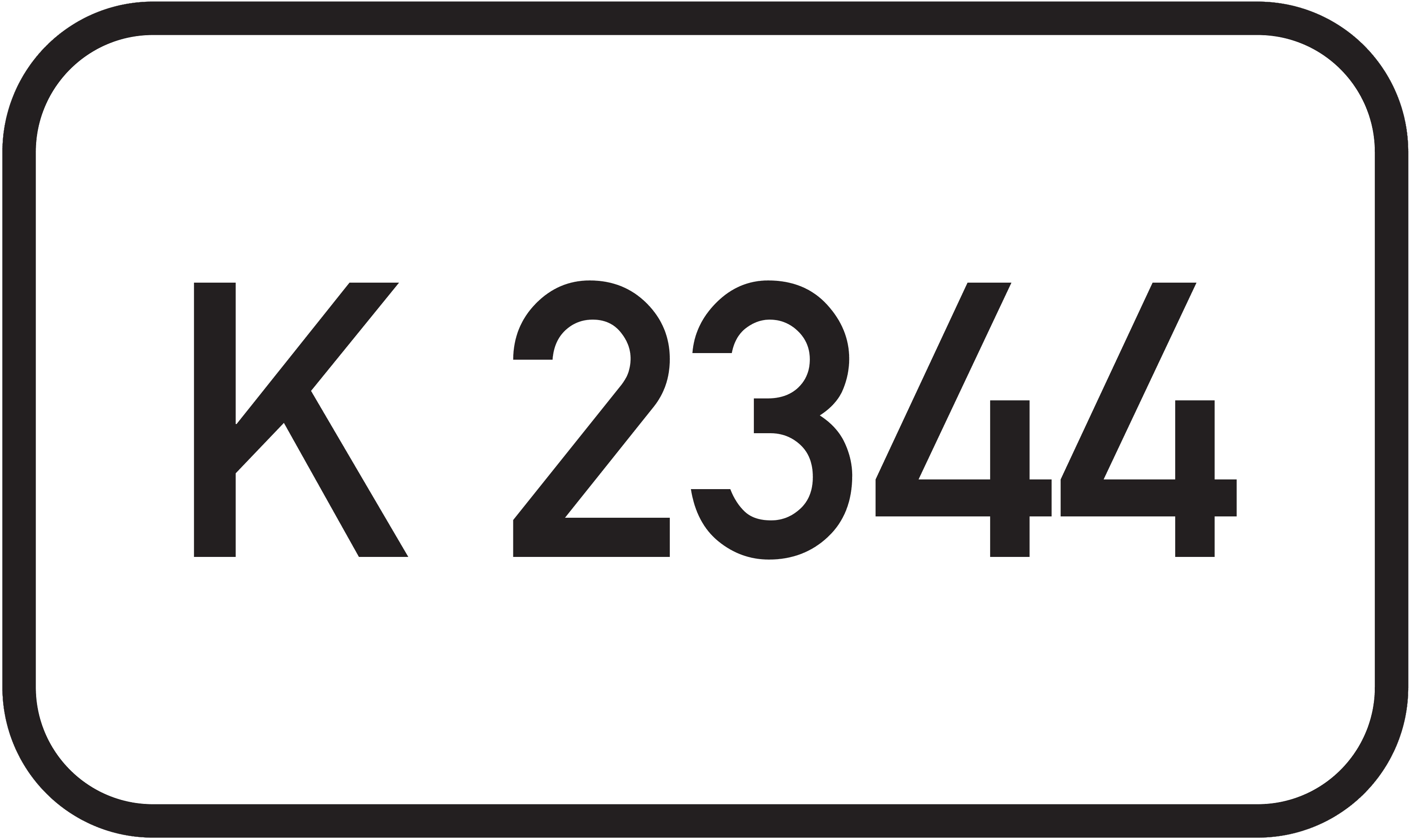 Straßenschild Kreisstraße K 2344