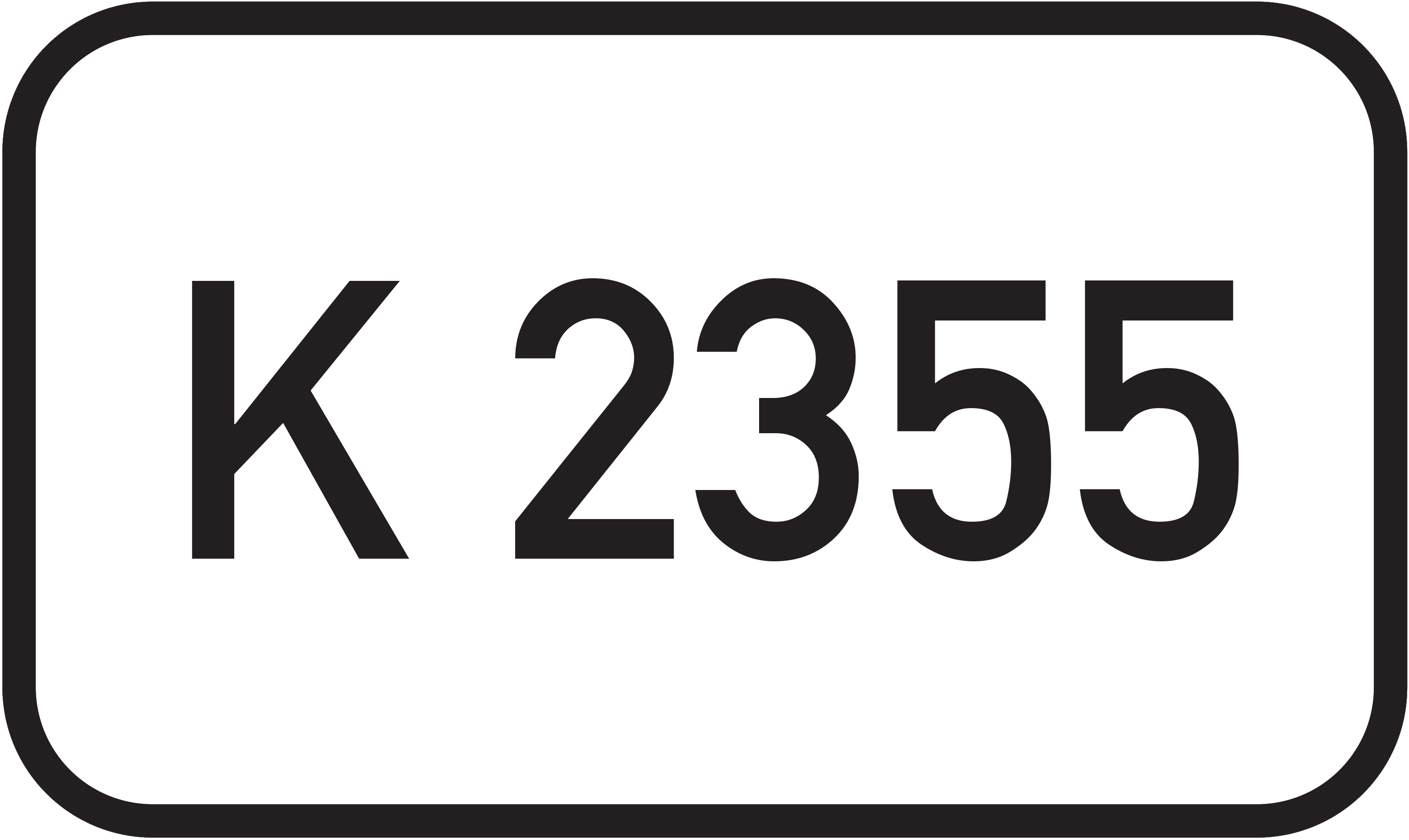 Straßenschild Kreisstraße K 2355