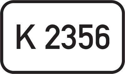 Straßenschild Kreisstraße K 2356