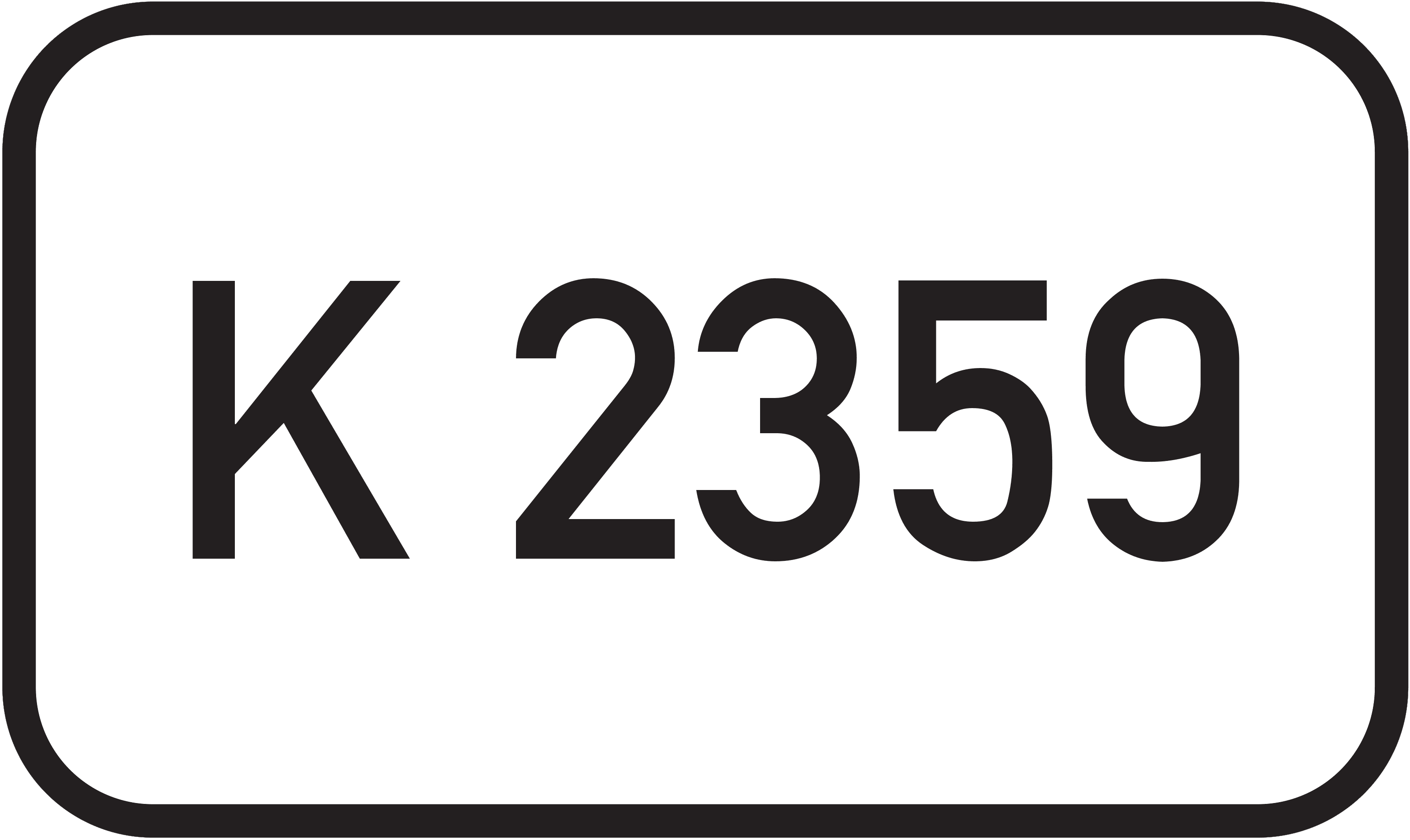 Straßenschild Kreisstraße K 2359