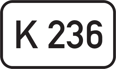 Straßenschild Kreisstraße K 236