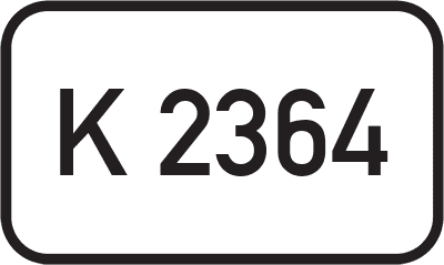 Straßenschild Kreisstraße K 2364