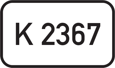 Straßenschild Kreisstraße K 2367