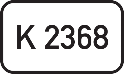 Straßenschild Kreisstraße K 2368