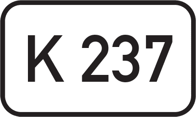 Straßenschild Kreisstraße K 237