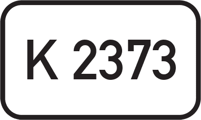 Straßenschild Kreisstraße K 2373