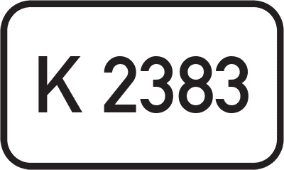 Straßenschild Kreisstraße K 2383