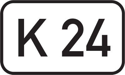 Straßenschild Kreisstraße K 24
