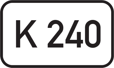 Straßenschild Kreisstraße K 240