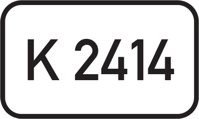 Straßenschild Kreisstraße K 2414