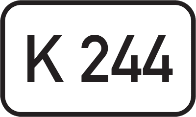 Straßenschild Kreisstraße K 244