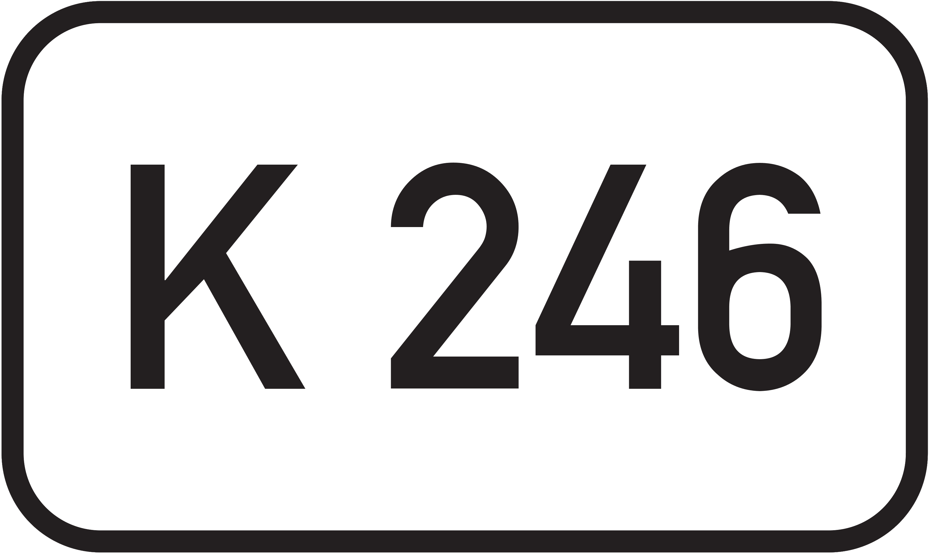 Straßenschild Kreisstraße K 246