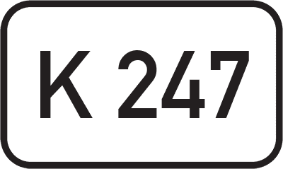 Straßenschild Kreisstraße K 247