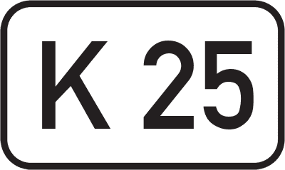 Straßenschild Kreisstraße K 25