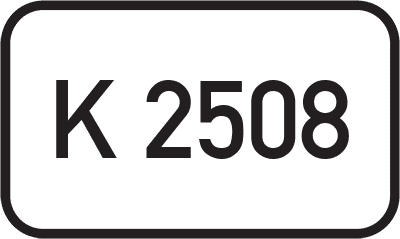 Straßenschild Kreisstraße K 2508
