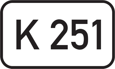 Straßenschild Kreisstraße K 251