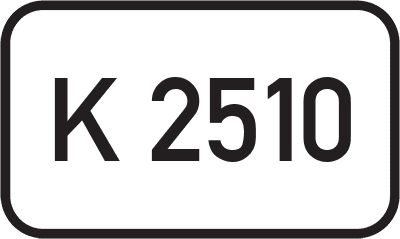 Straßenschild Kreisstraße K 2510