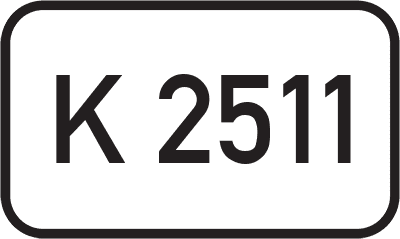 Straßenschild Kreisstraße K 2511
