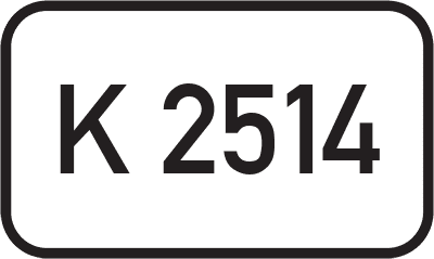 Straßenschild Kreisstraße K 2514