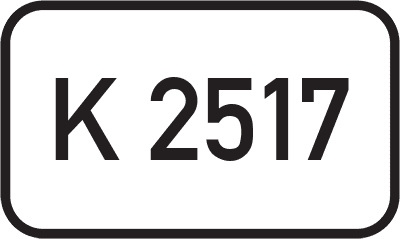 Straßenschild Kreisstraße K 2517