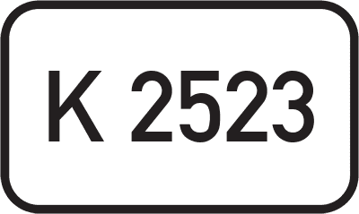 Straßenschild Kreisstraße K 2523