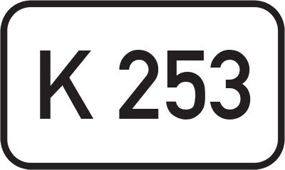 Straßenschild Kreisstraße K 253
