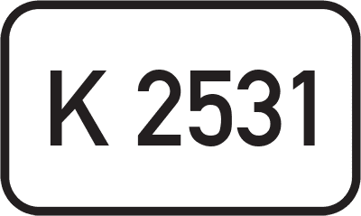 Straßenschild Kreisstraße K 2531