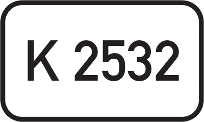 Straßenschild Kreisstraße K 2532