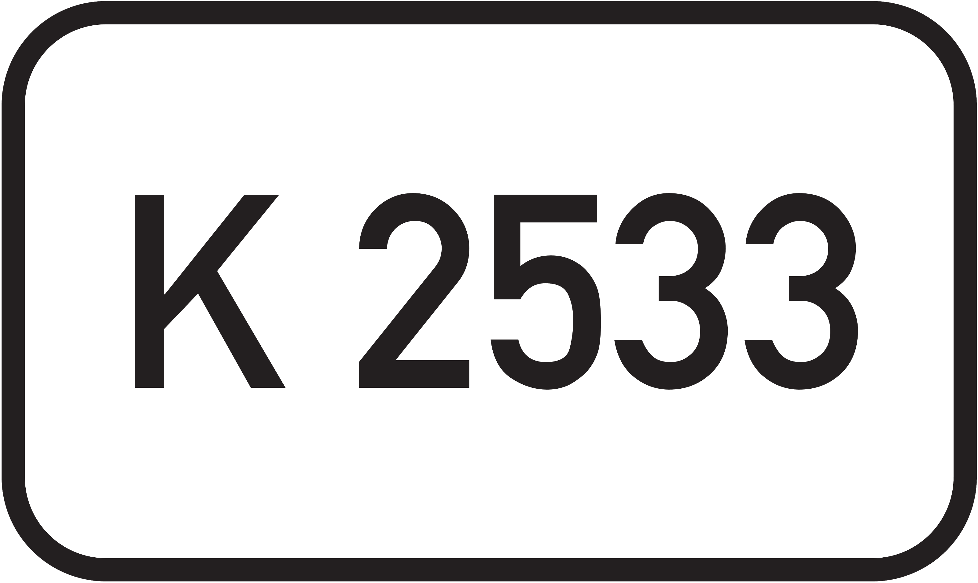 Straßenschild Kreisstraße K 2533