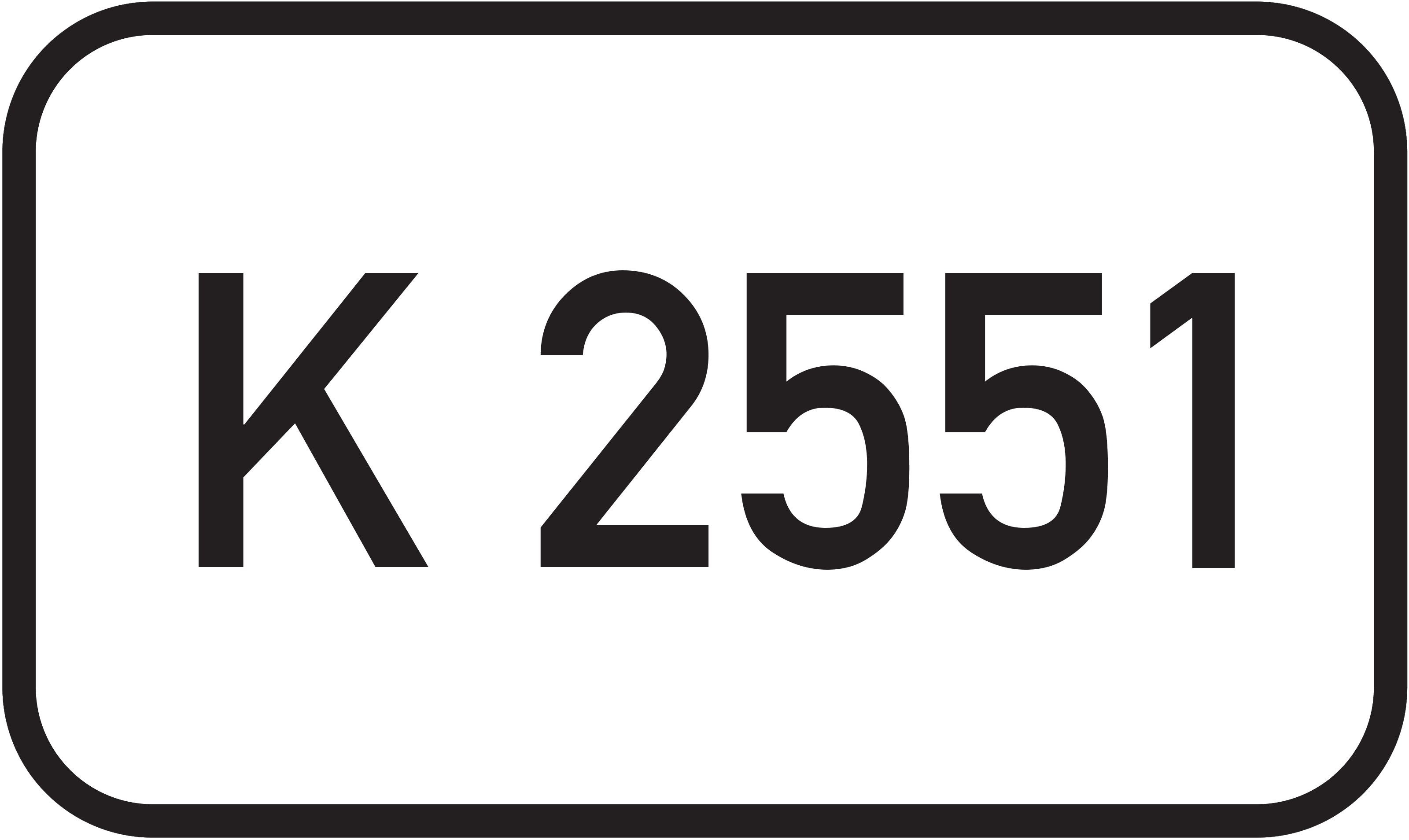 Straßenschild Kreisstraße K 2551