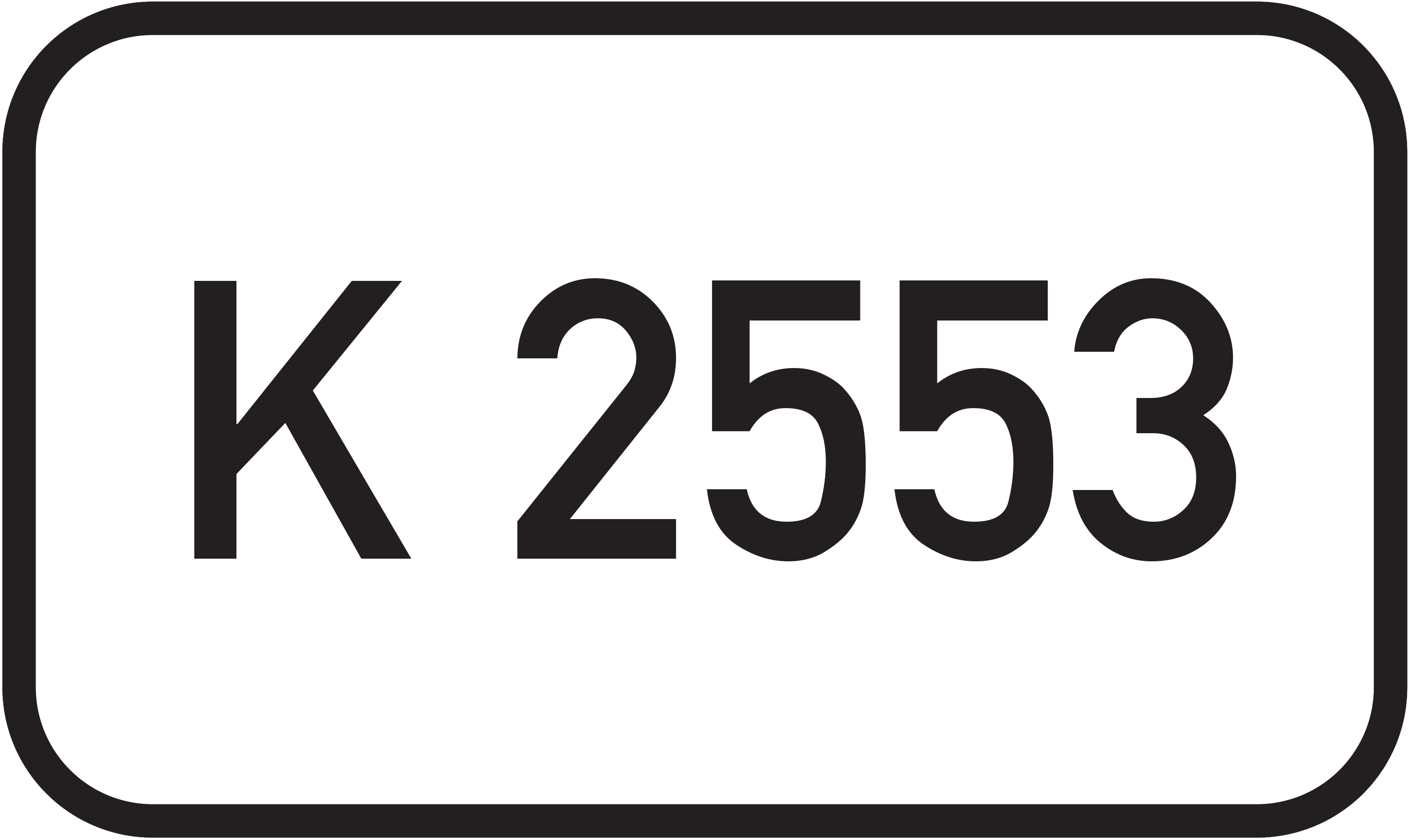 Straßenschild Kreisstraße K 2553