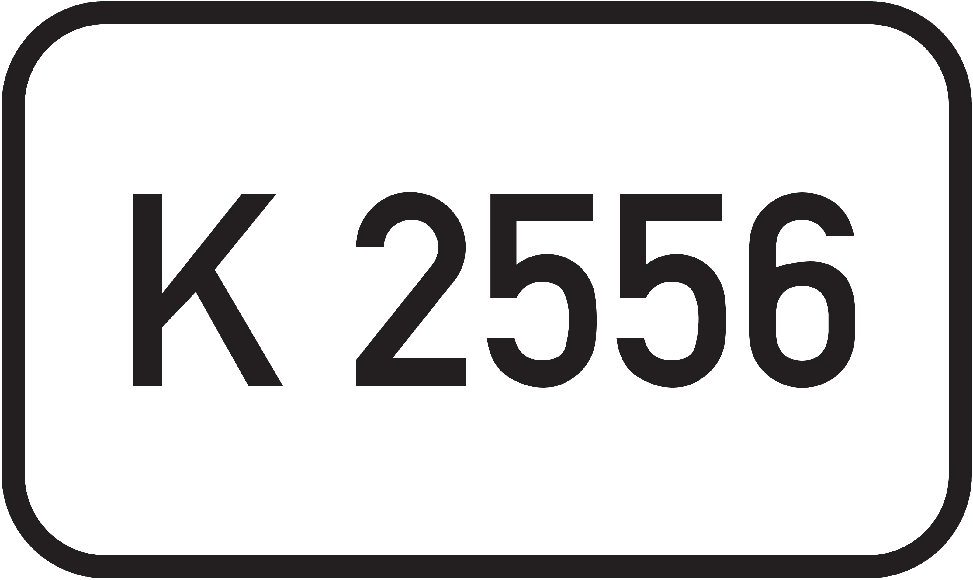Straßenschild Kreisstraße K 2556