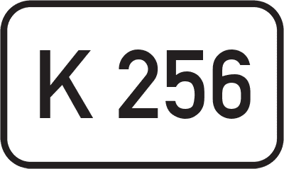 Straßenschild Kreisstraße K 256
