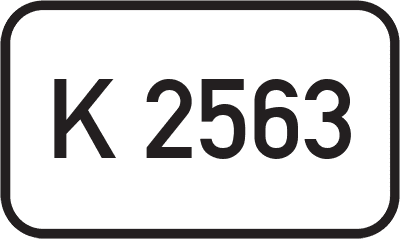 Straßenschild Kreisstraße K 2563