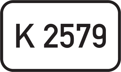 Straßenschild Kreisstraße K 2579
