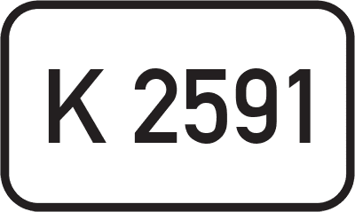 Straßenschild Kreisstraße K 2591