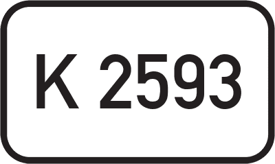 Straßenschild Kreisstraße K 2593