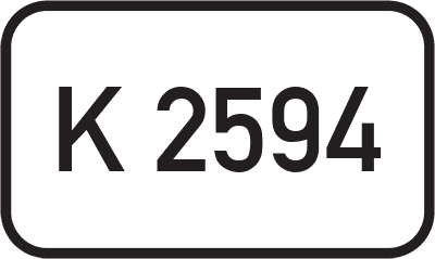 Straßenschild Kreisstraße K 2594