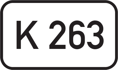 Straßenschild Kreisstraße K 263