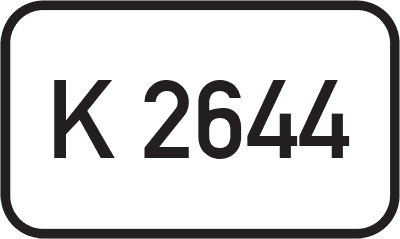 Straßenschild Kreisstraße K 2644
